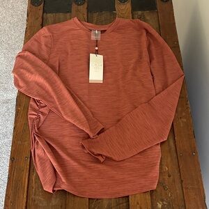 CALIA by Carrie Underwood Burnt Orange Long Sleeve Top